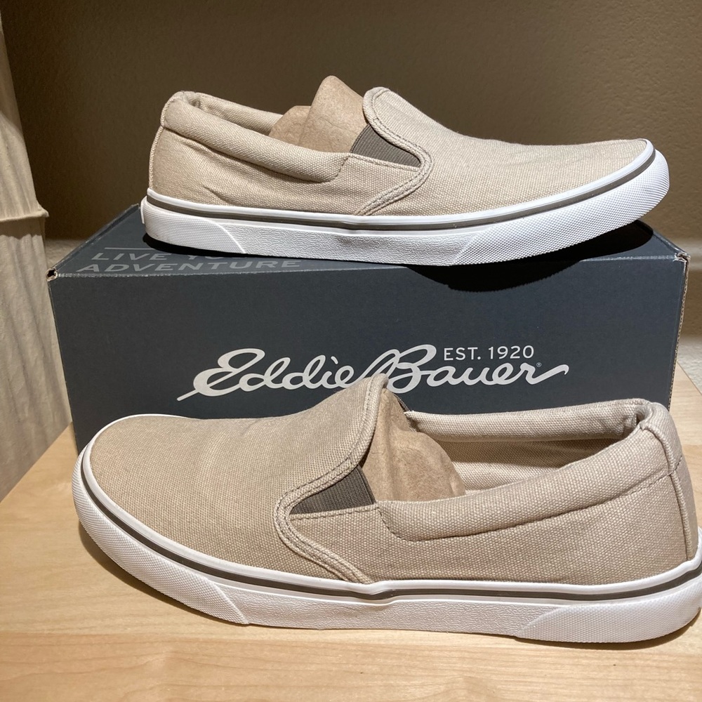 Eddie Bauer Canvas Slip-ons. Women’s size 10/Men’s size 8.5.